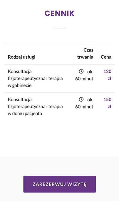 fizjoterapia czajkowska