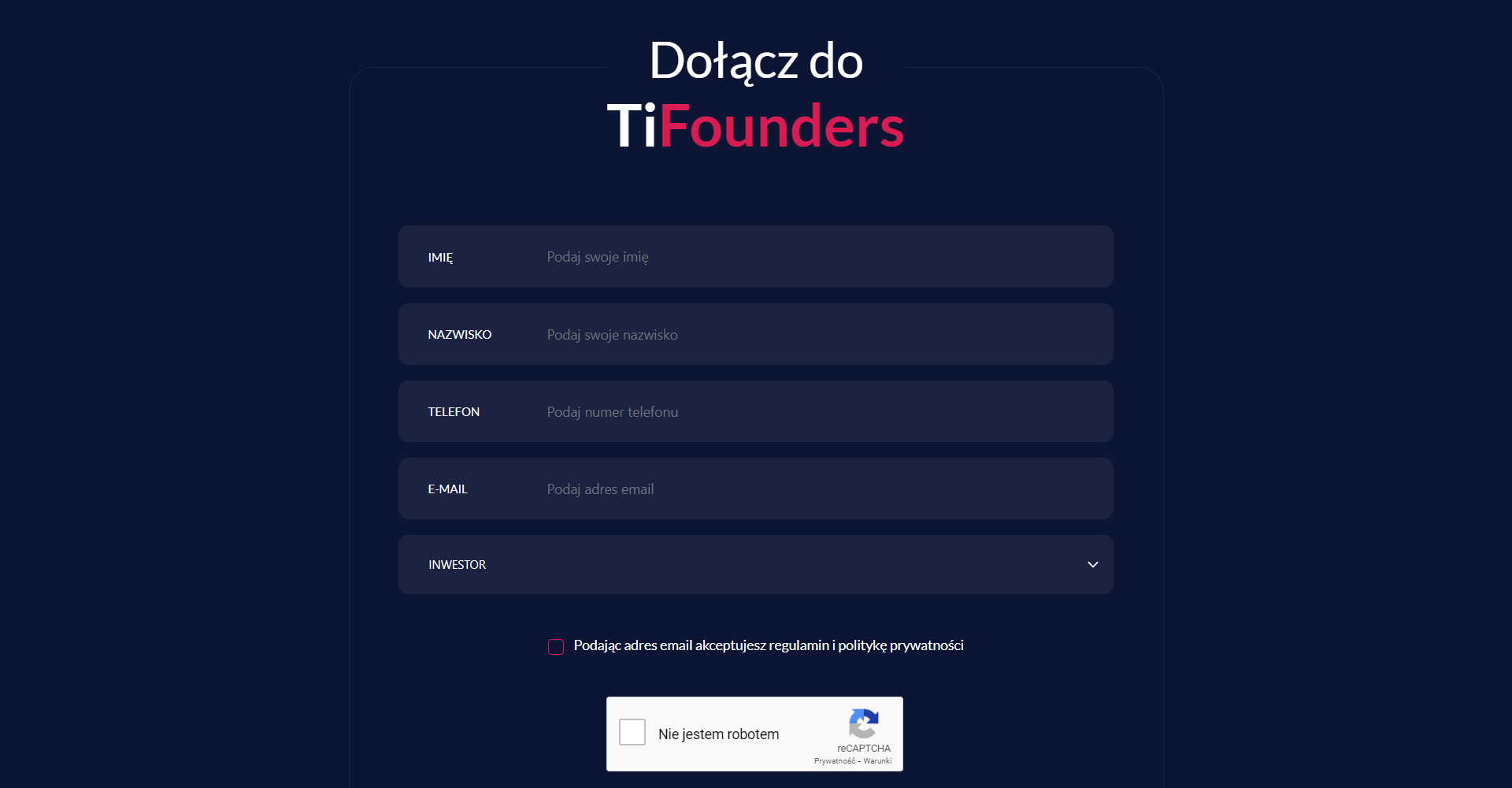 Bartosz Miłek portfolio TiFounders